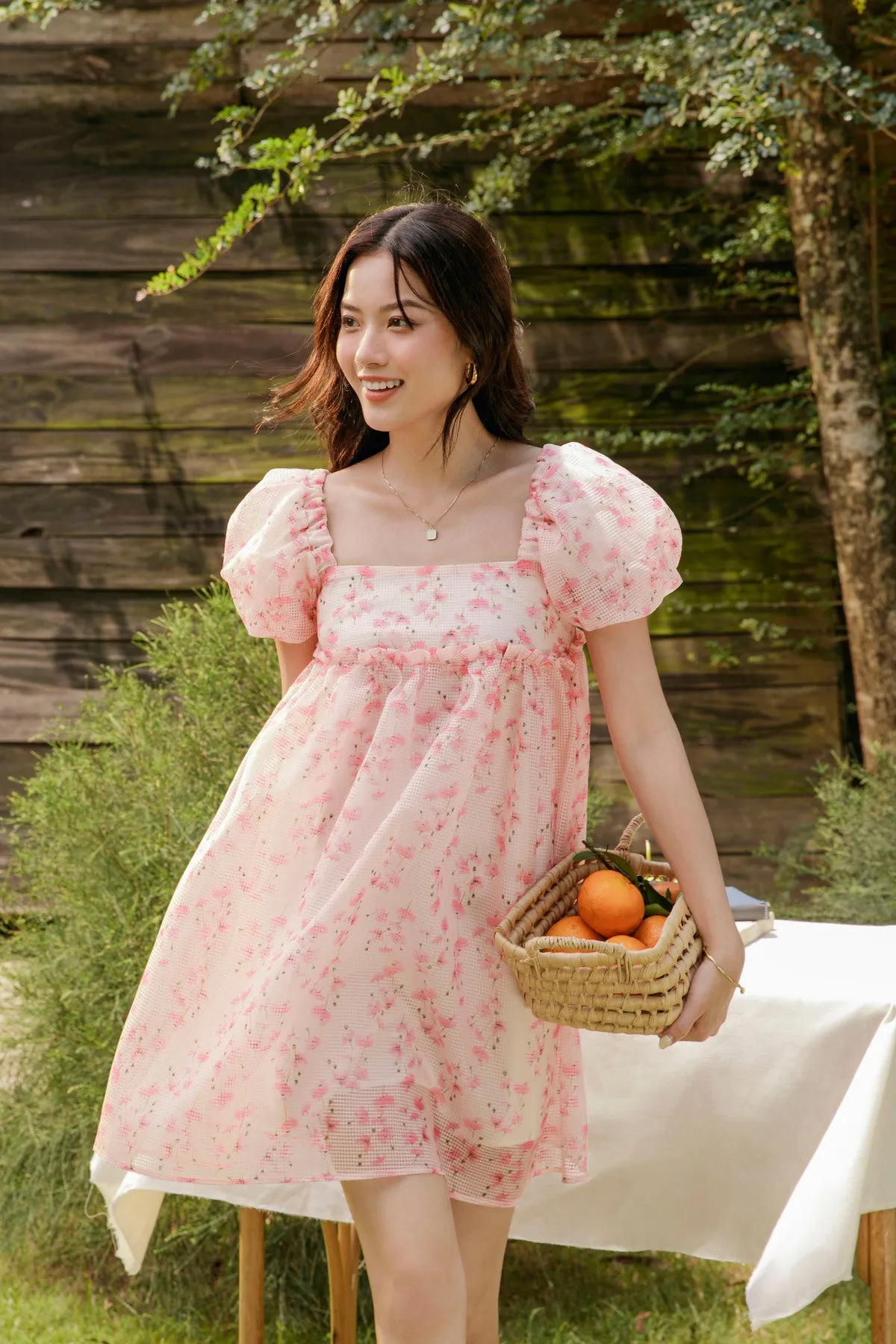 Salli Dress - Puffed Sleeve Babydoll Dress