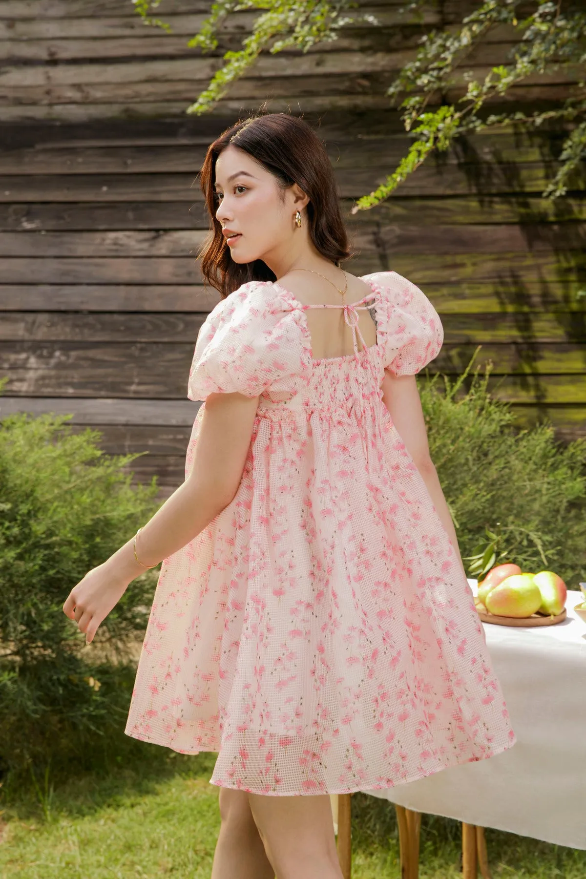 Salli Dress - Puffed Sleeve Babydoll Dress