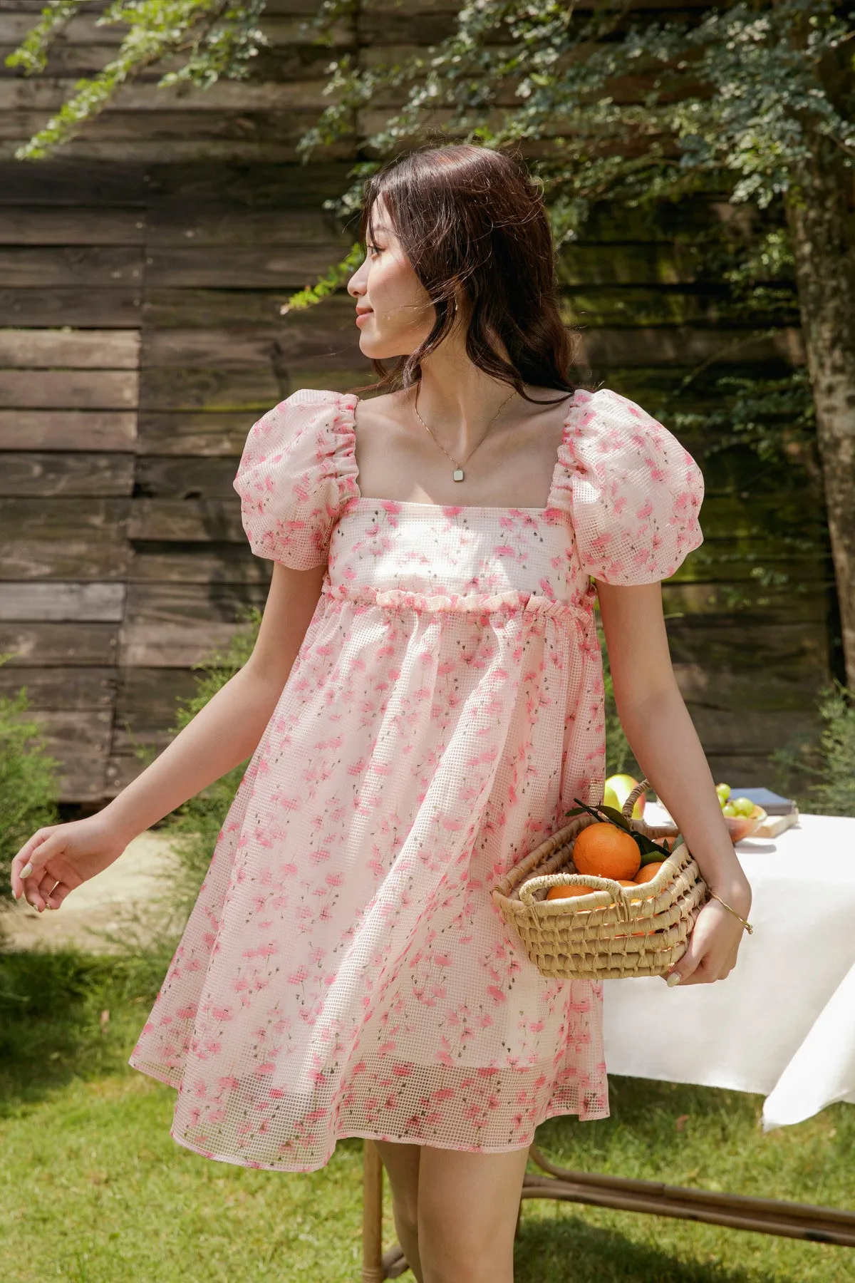 Salli Dress - Puffed Sleeve Babydoll Dress