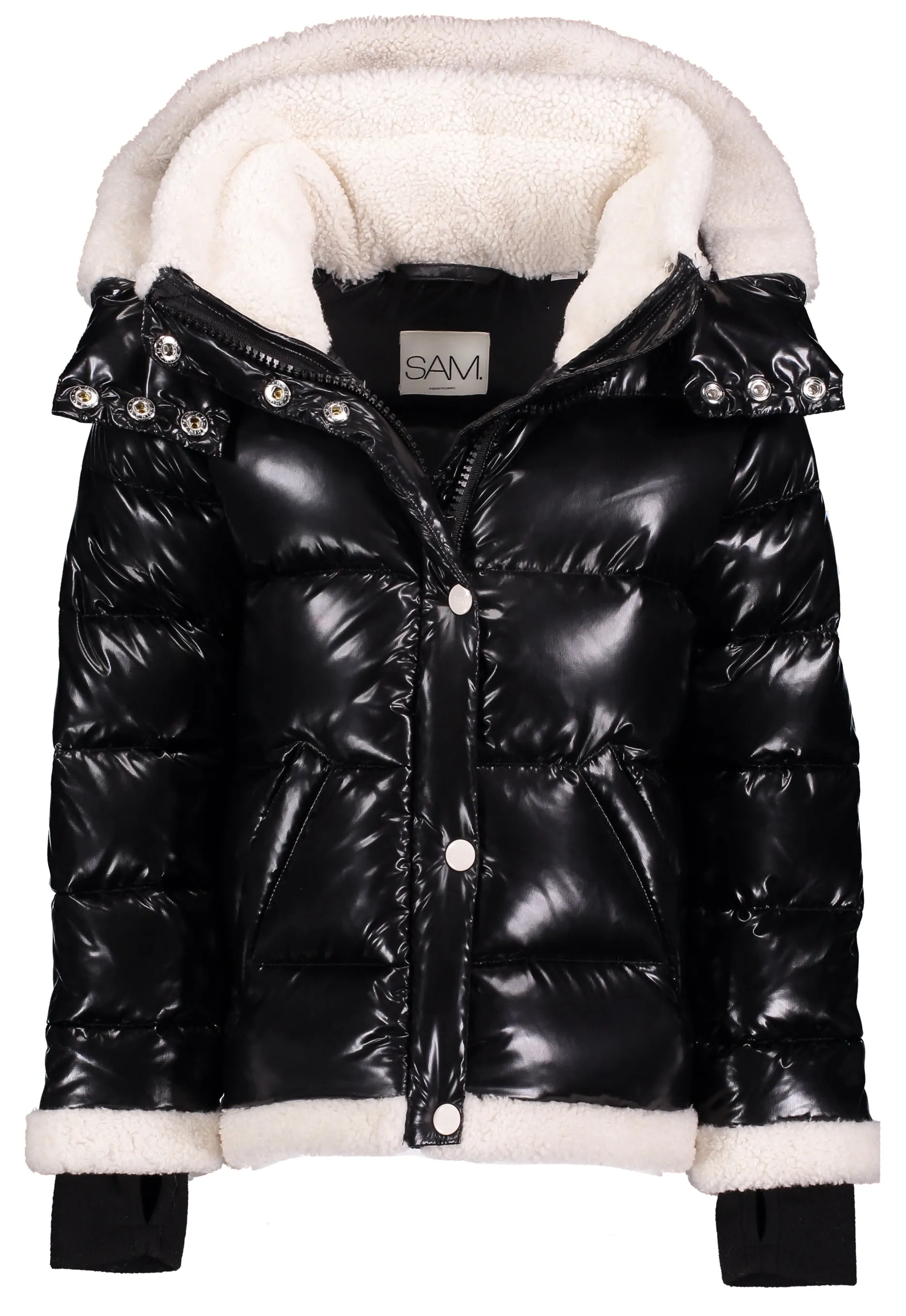 SAM. Outerwear Avery Patent Sherpa Jacket
