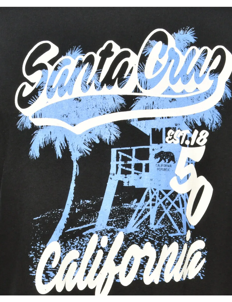 Santa Cruz Black Printed T-shirt - L