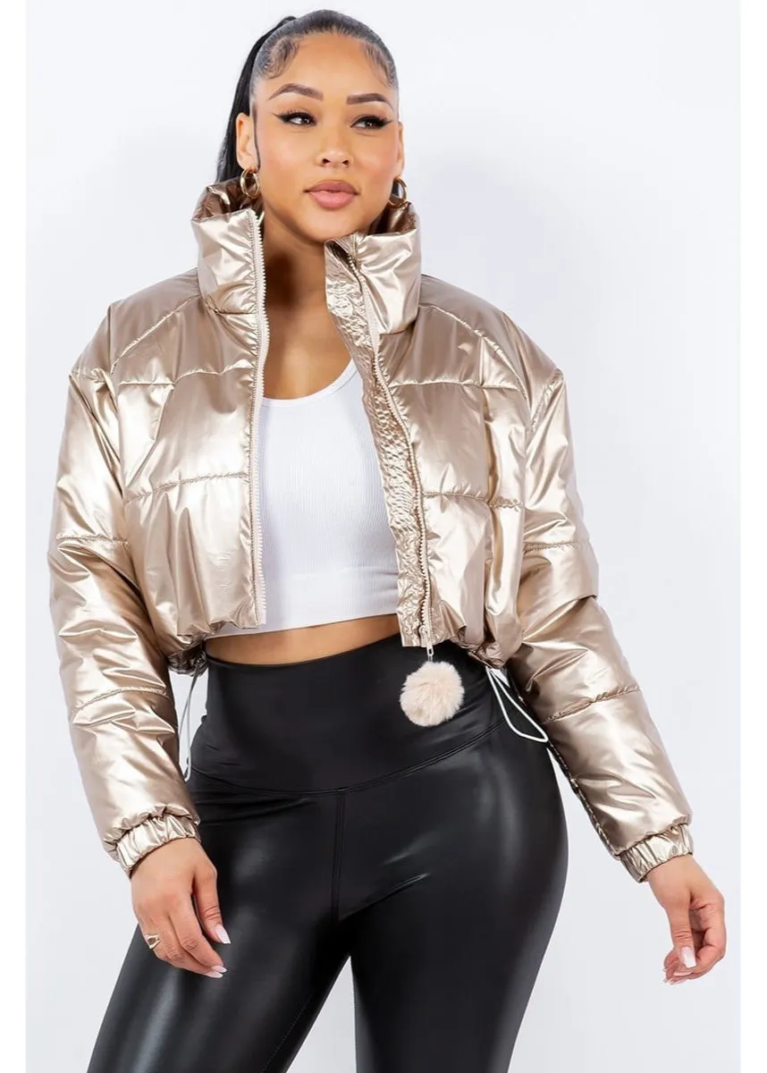 Seal and Shine Puffer Jacket