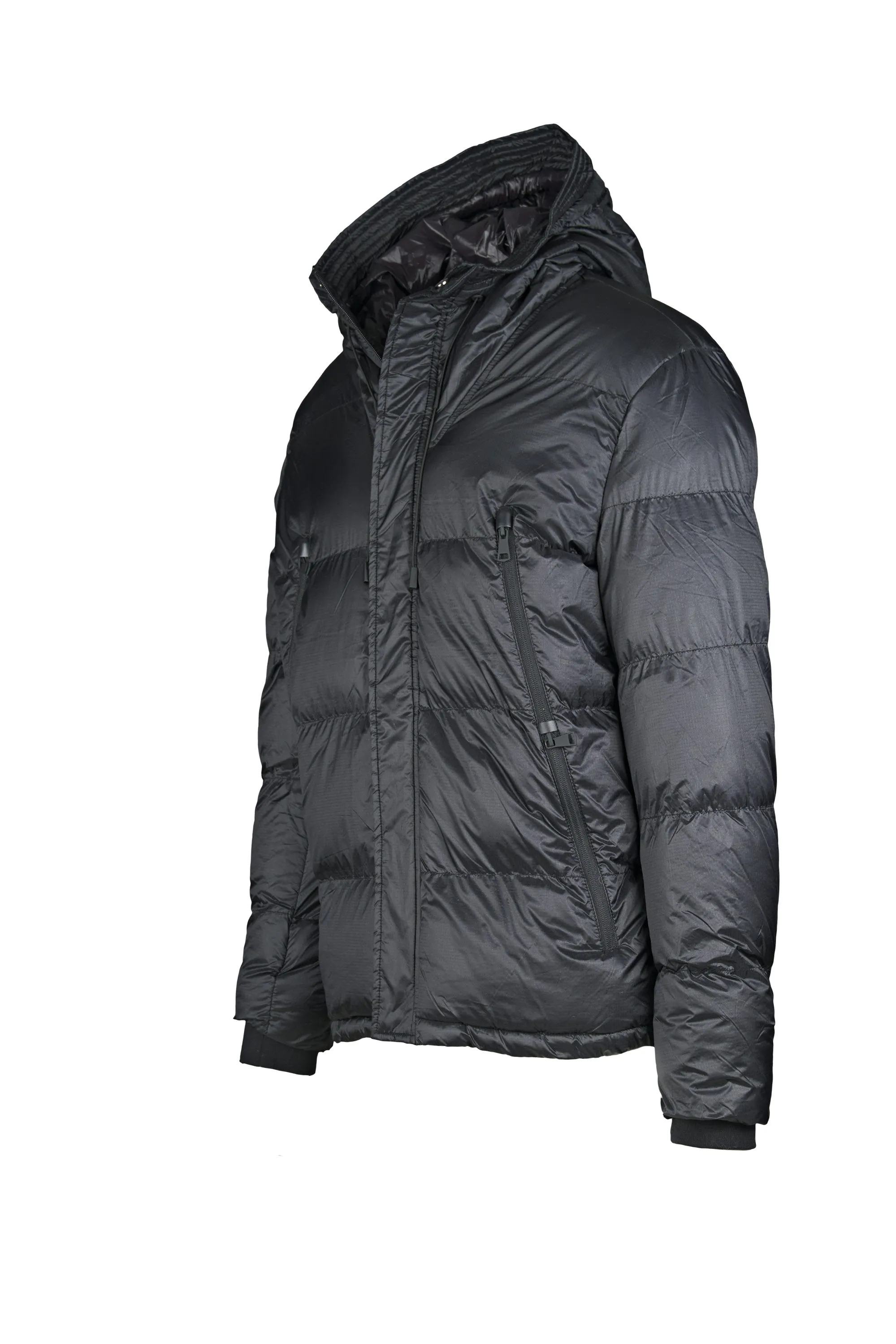 Shiny Nylon Puffer Jacket