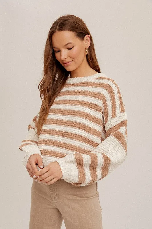 Striped Chenille Sweater