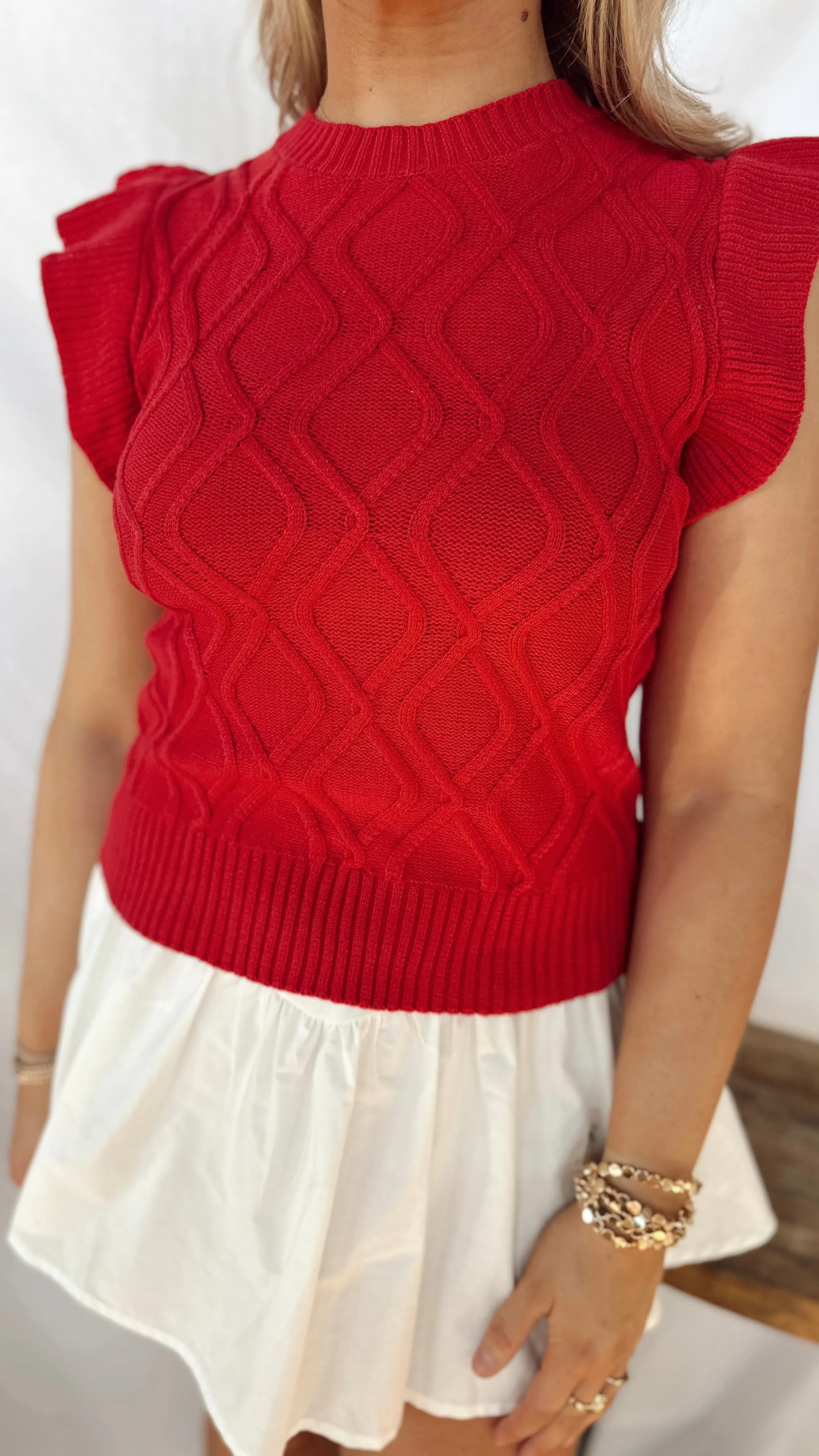 The Evie Ruffle Sleeve Top