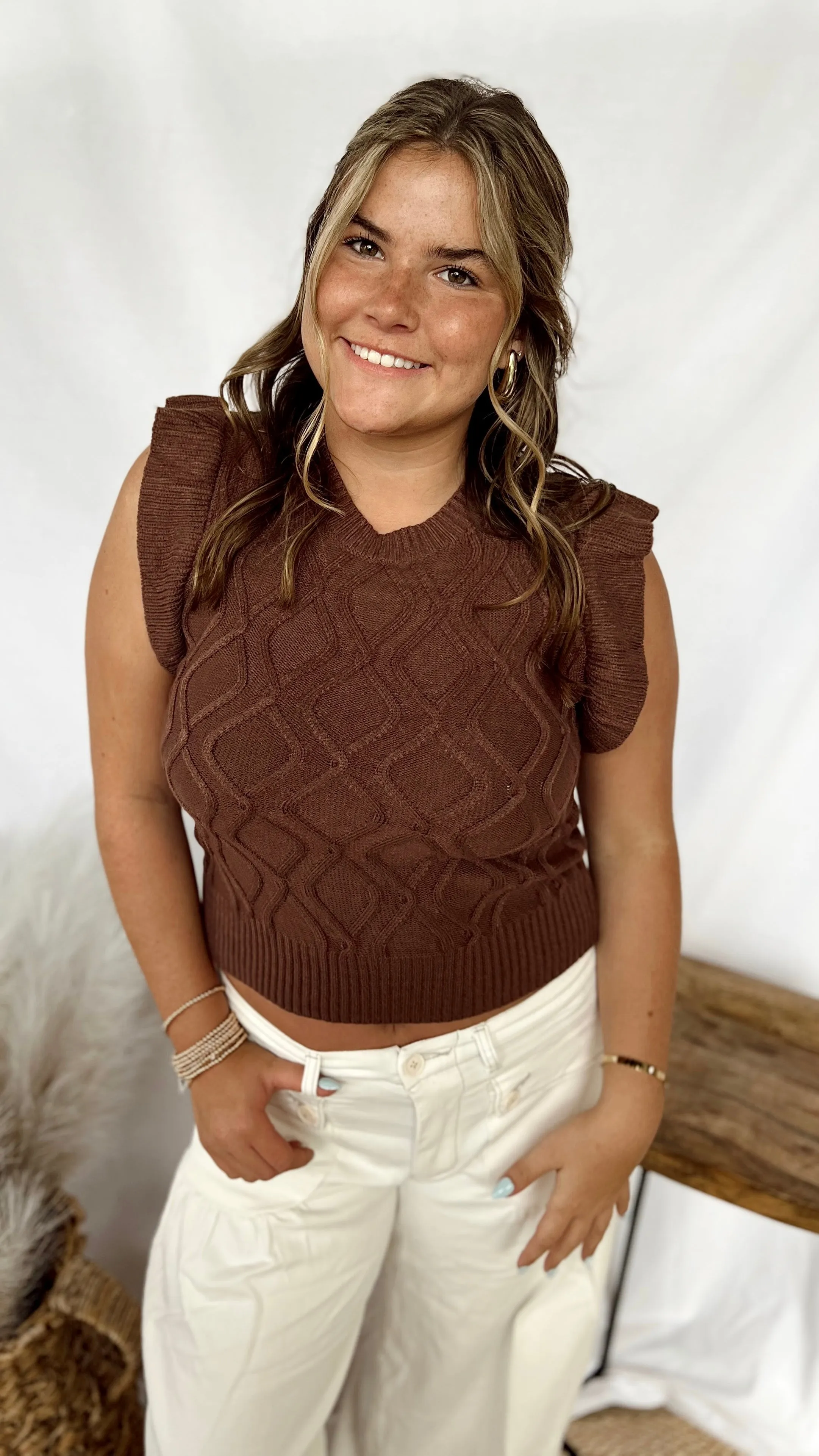 The Evie Ruffle Sleeve Top