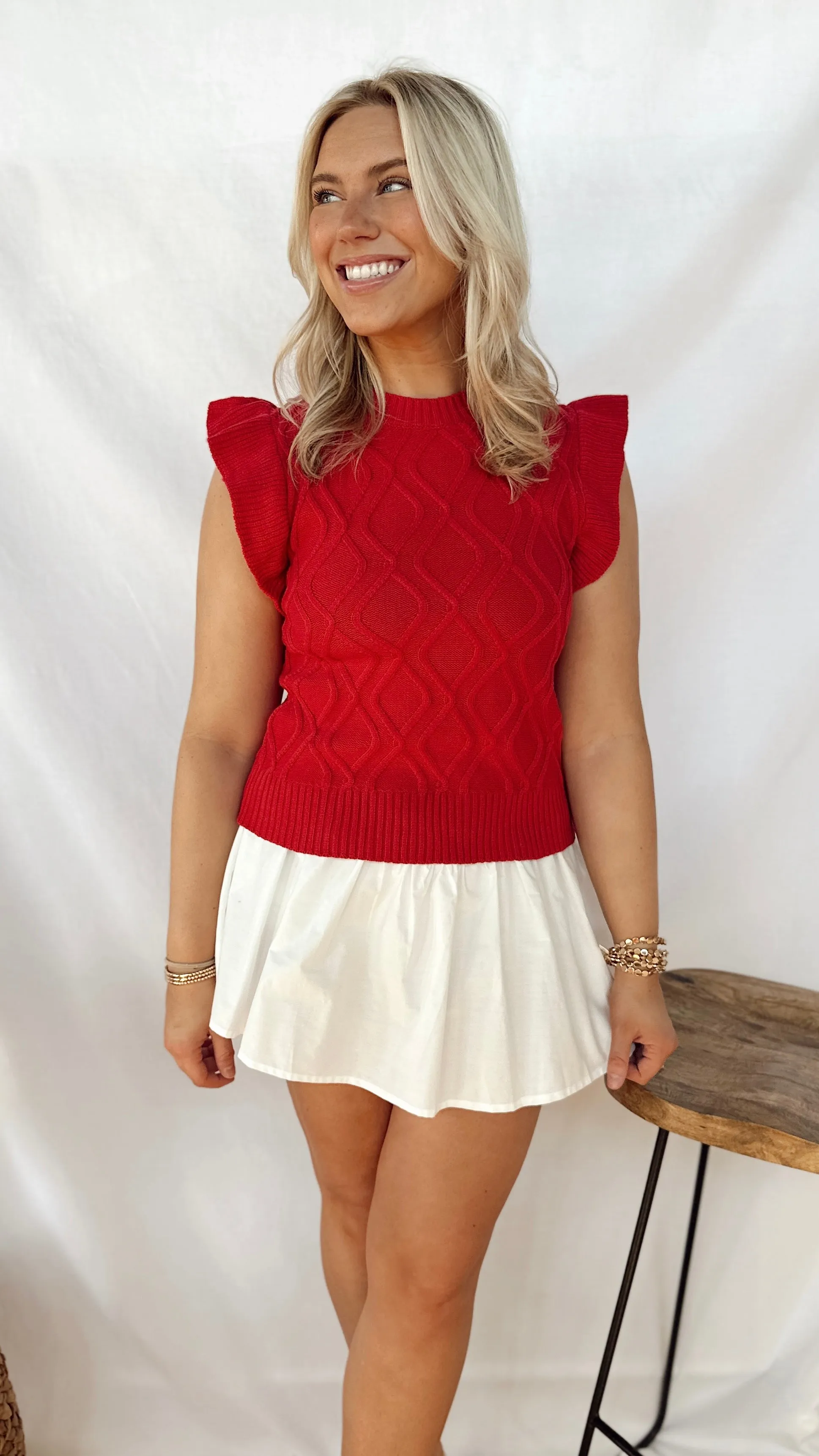 The Evie Ruffle Sleeve Top