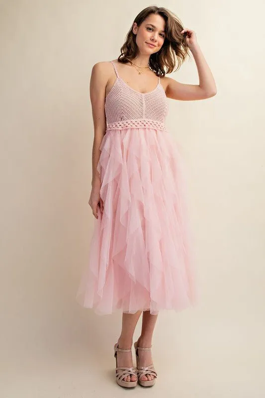 Tulle Midi Dress