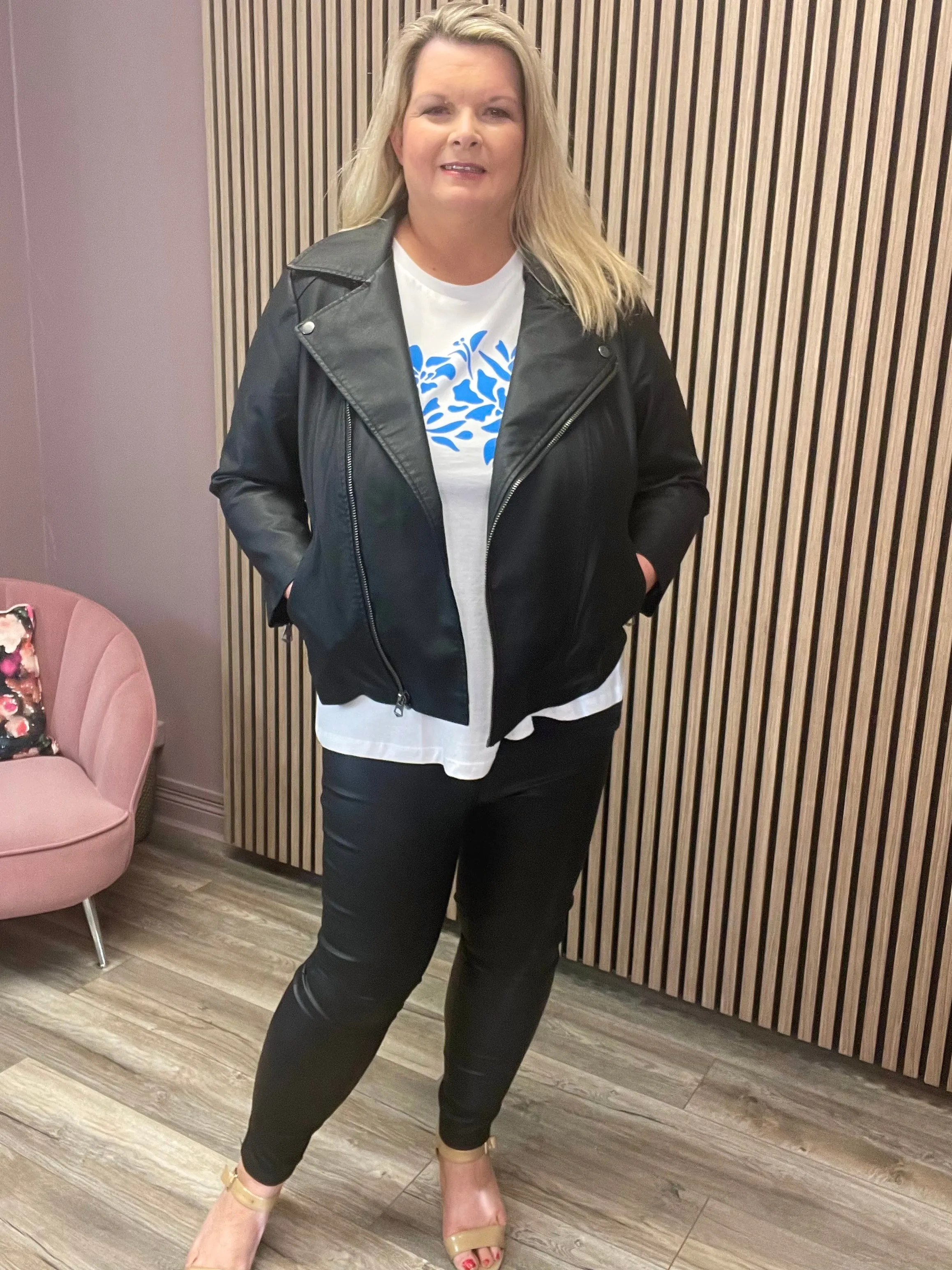 VALARIE BIKER JACKET (BLACK)