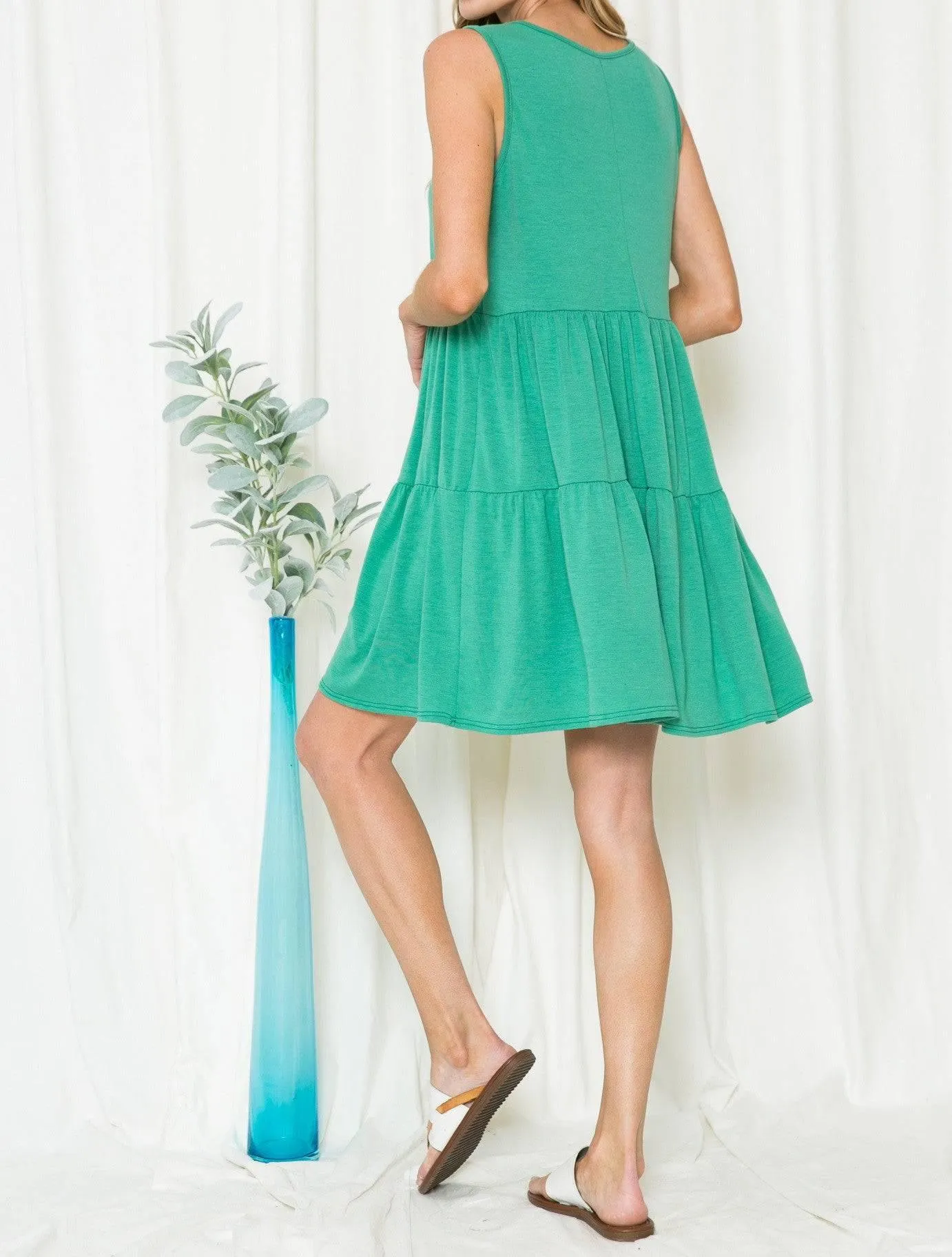 Womens Casual Babydoll Dress